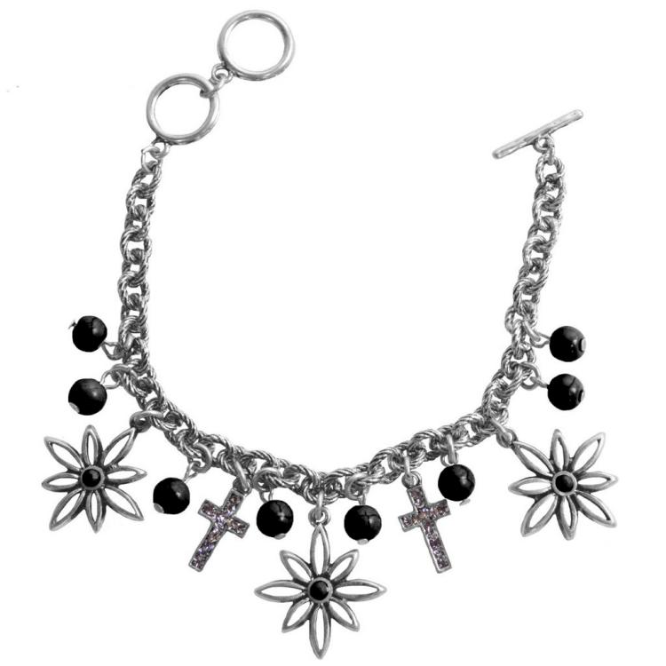 612978359174 Faith Gear Flower Cross (Bracelet/Wristband)