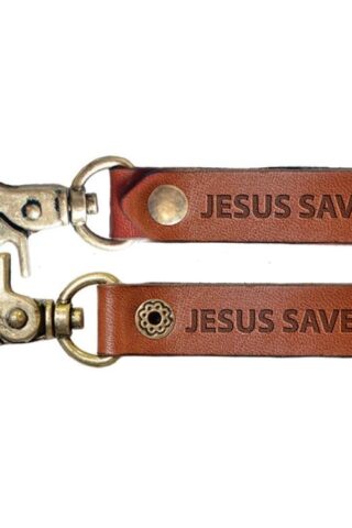 612978404928 Jesus Saves Leather