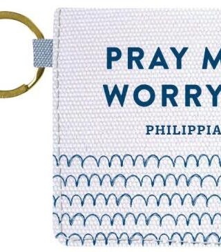 612978570500 Grace And Truth Pray More Worry Less Keychain ID Case