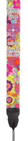 612978918845 Floral Guitar Strap